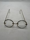 Metal Wire Rim Glasses Antique Brass Gold Steampunk Victorian Round Eye Frame