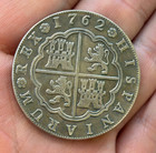 Coin 8 Real 1762 Spain