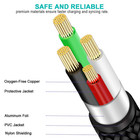 Mini Usb Cable Braided 6ft Type A Male To Mini B Cable Data Charging Cord For Go