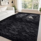 Fluffy Rugs Large Shaggy Rug Bedroom Living Room Anti-slip Soft Carpet Floor Mat