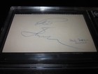 Phil Jackson Vintage  Signed Auto 3x5 Index Card Beckett Slab Encapsulated Hof