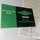 Vintage Sawyers    500   slide Projector Instruction Book Manual W  Reg Card Form