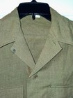 Ww2 Us Army M37 Mustard Wool Flannel Shirt Special Gas Flap Sz 14 5 32
