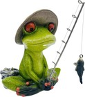 Frog Fishing Decor  Summer Garden Statues  Ocean Beach Decorations  Home Book   