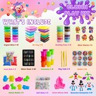 149 Pcs Clown Jumbo Slime Making Kit Clear Crystal Diy Toy For Kids Gift