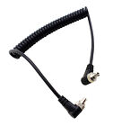 M-m Pc Sync Cord Male To Male Flash Spring Cable With Screw Lock For Canon Nikon