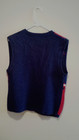 Vintage Tacky Patriotic Sweater Vest -  Koret City Blues - Medium M - Navy Blue
