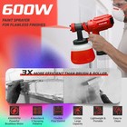 600w High Pressure Paint Sprayer Cordless Spray Gun For Milwaukee 18v Battery