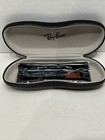 Ray Ban Hard Cell  Eyeglasses Case Rayban Optical  6 5    X 2 5    With Cloth