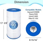 Pa90 Spa Filter Pool Filter For Hayward C900 Cx900re  Unicel C-8409 Fc-1292 New