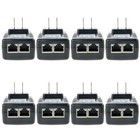 8x Poe Injector 24v 1a Wall Plug Ethernet Adapter Ip Phone Camera Power Supply