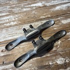 2 Vintage Stanley No 151 Malleable Iron Adjustable Spokeshaves Flat   Round Base