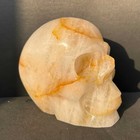 3 3lb Top Natural Fire Quartz Carved Skull  Realistic  Crystal Healing Skull Gem
