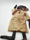 24  Primitive Folk Art Doll Snow Folk Stitched Grungy Vintage