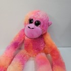 Petting Zoo Hanging Monkey Orange Pink Purple Tie Dye Stuffed Plush Toy 18 In