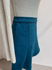 Mi Ami Teal Mini Skirt Xs High Waist A-line Scallop Trim Preppy Fit   Flare