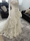 Essense Of Australia Edd141001 Ivory Lace Wedding Dress Size 10 New Bridal Gown