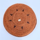 Antique Vintage Native American Inuit Alaskan Smoked Grass Round Basket 16   