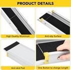 1 Pair 6 8 Ft Telescoping Portable Wheelchair Ramps 600 Lbs Aluminum Stair Ramps