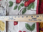 Vintage Lot 6 Embroidered Linens Dresser Scarf  Purple  Wheat Gold  Strawberries