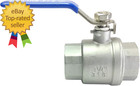 1-1 4  Female Ball Valve Npt Thread 316 Stainless Steel Full Port Ball Valve Wog
