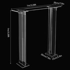 Tall Clear Acrylic Flower Stand Wedding Centerpiece Rectangular Long Floral Fram