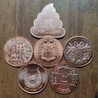 Mixed Design Lot     1 Ounce  999 Copper Round     Premium   Generic     6 Oz Total