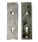 Pair Antique Vintage Victorian Eastlake Ornate Backplates Door Plates Reclaimed