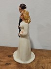Vintage Wedding Cake Topper Bride Groom Figurine 40s 50s Ceramic Porcelain 4 25 