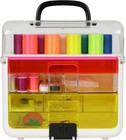 Singer Sew-it-goes  255 Piece - Sewing Kit   Craft Organizer - Neon 