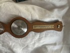 Vintage Fischer German Banjo Weather Station - Barometer Thermometer Hygrometer