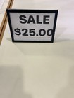  6 Retail commercial   clip On Sign Holder 5 1 2    X 7       Heavy Duty  Black Metal    
