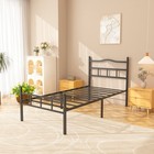 Metal Bed Frame With Headboard   Footboard 14 Inch Metal Platform Mattress Found