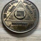 Alcoholics Anonymous Aa 37 Year Bronze Medallion Coin Chip Token Sobriety Sober