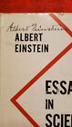 1934 Albert Einstein Hand Signed Autograph Essays In Science Book Certified Loc