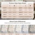  2x6 Runner Rugs For Kitchen  2  X 6   runner  Light Blue light Ivory beige