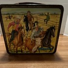 Aladdin Bonanza Metal Lunchbox W  Matching Metal Thermos Set Pre-1970