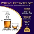 Nutrichef Home Bar Whiskey Decanter -whiskey Glass Decanter Aerator Set  Elegant