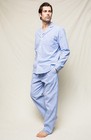  118 Nwt   Petite Plume Men s Seersucker French Blue Pajama Set Size  Large