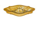 Vintage Mid-century Ceramic Ashtray  50s 60s 70s  Yellow  White Glazed Nostalgic
