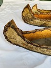 3 Vtg Adirondack Style Handmade  American White Birch Bark Canoes Home Decor
