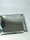 Vintage Perfume Makeup Vanity Mirror Tray W Glass Rod Rails  12  X 9    Art Deco
