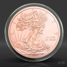 5 Oz Walking Liberty Copper Round In Capsule  999 Fine Copper