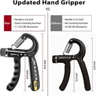 Grip Strength Trainer Kit  5 Pack   Adjustable Resistance Hand Grip Strengthener