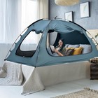 Breathable Bed Canopy Tent With 3 Doors - Dream Tents For Twin  Full   Queen