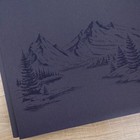 Creative Memories 12x12 Navy Mountain Foiled Flex Album Cover-no Pages