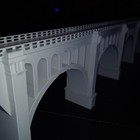 Ho Scale 2 Lane Bridge 24-inch Long Viaduct Bridge 3d Printed 
