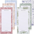Beautiful Magnetic Notepads For Fridge - Set Of 6 With Lined Pages