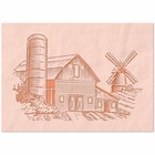 Barn   Silo Stencil Reusable Mylar Template Farm Diy Wall Art Craft Decor