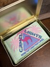 Vintage Camel Cigarette Tin Metal Original Box Rectangle Cream With Matches